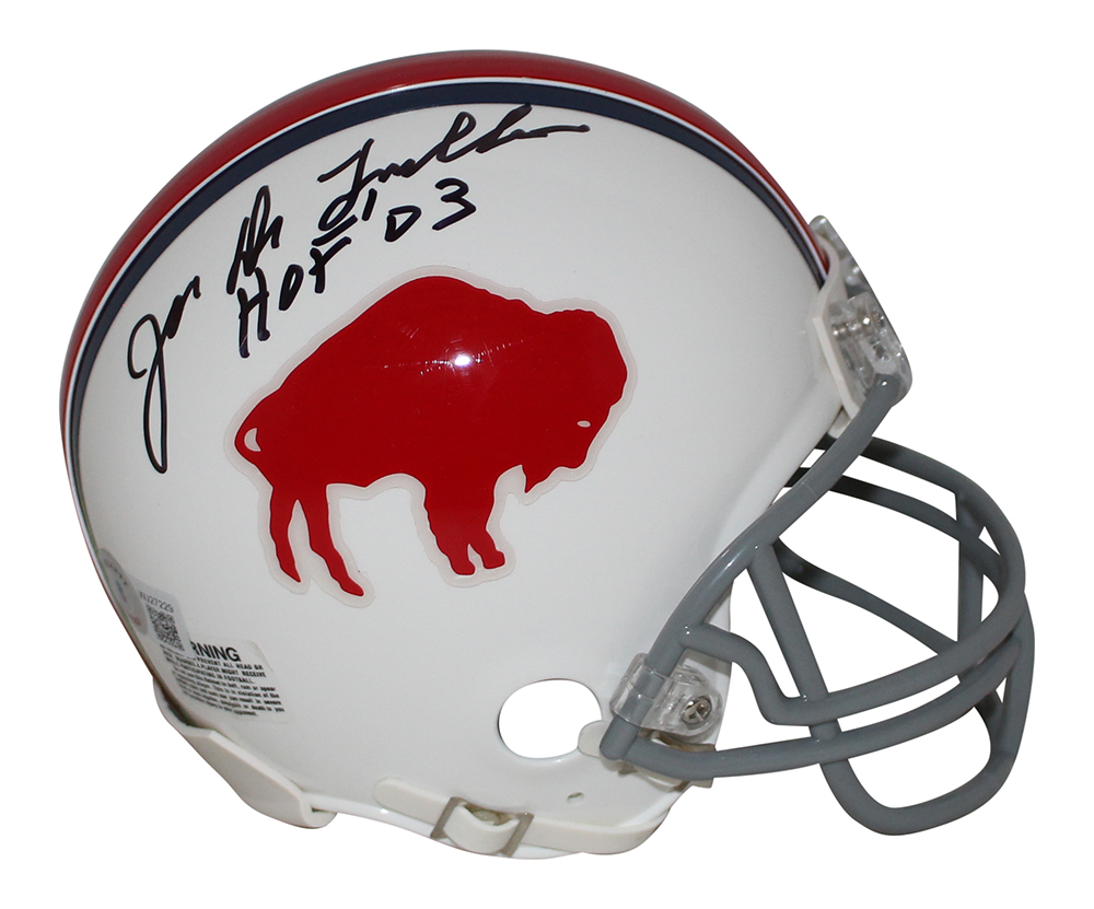 Joe Delamielleure Signed Buffalo Bills 1965 TB Mini Helmet HOF BAS 32811