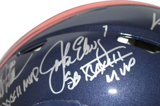 Denver Broncos SB MVP Signed Authentic Helmet Elway Davis Miller BAS 32851