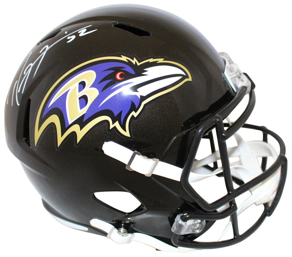 Ray Lewis Autographed/Signed Baltimore Ravens F/S Speed Helmet BAS 29512