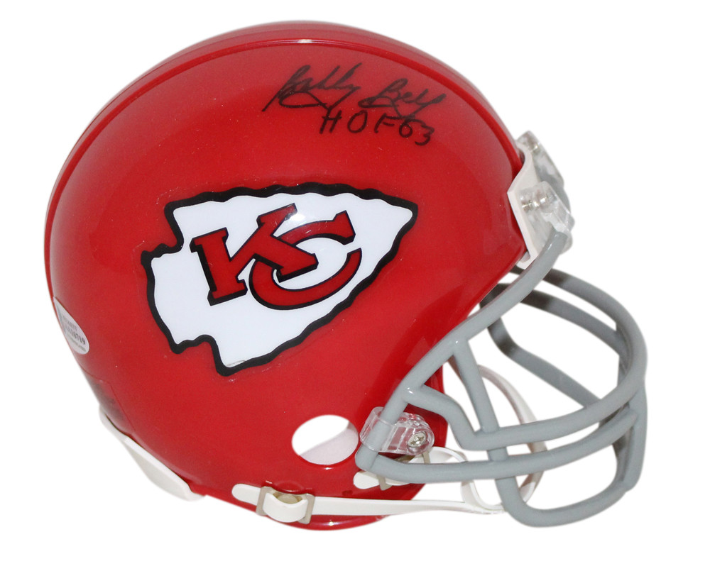 Bobby Bell Autographed/Signed Kansas City Chiefs Mini Helmet HOF BAS 33014