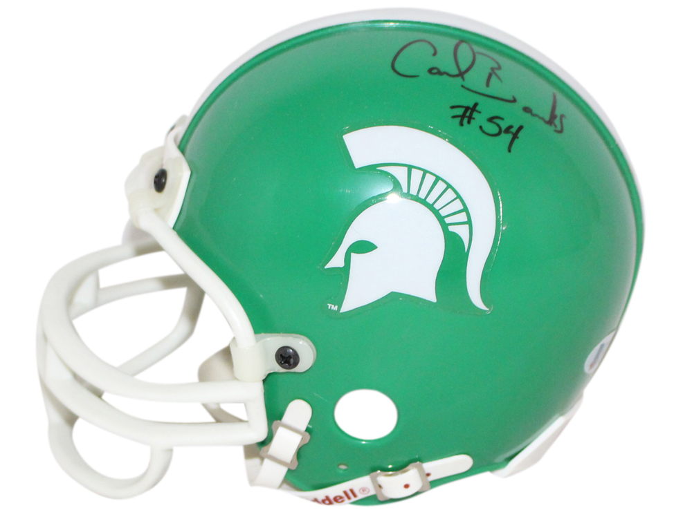 Carl Banks Autographed Michigan State Spartans Replica Mini Helmet BAS 33016
