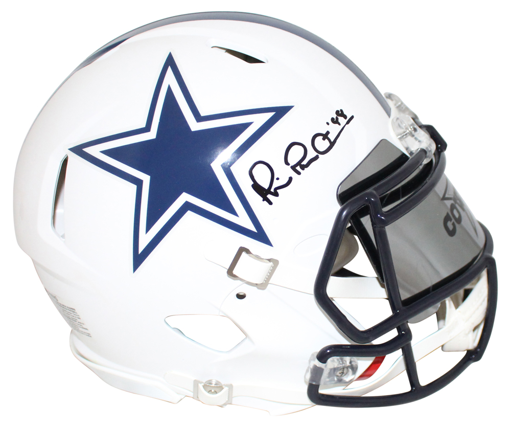 Michael Irvin Autographed Dallas Cowboys Authentic Flat White Helmet JSA 33035