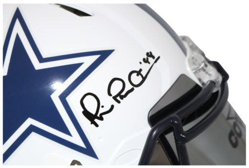 Michael Irvin Autographed Dallas Cowboys Authentic Flat White Helmet JSA 33035