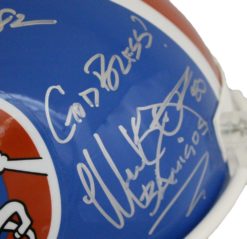 Three Amigos Autographed Denver Broncos F/S VSR4 D Logo Helmet JSA
