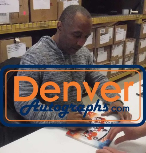 Three Amigos Autographed/Signed Denver Broncos 8x10 Photo JSA