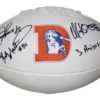 Three Amigos Autographed/Signed Denver Broncos D Logo Football JSA