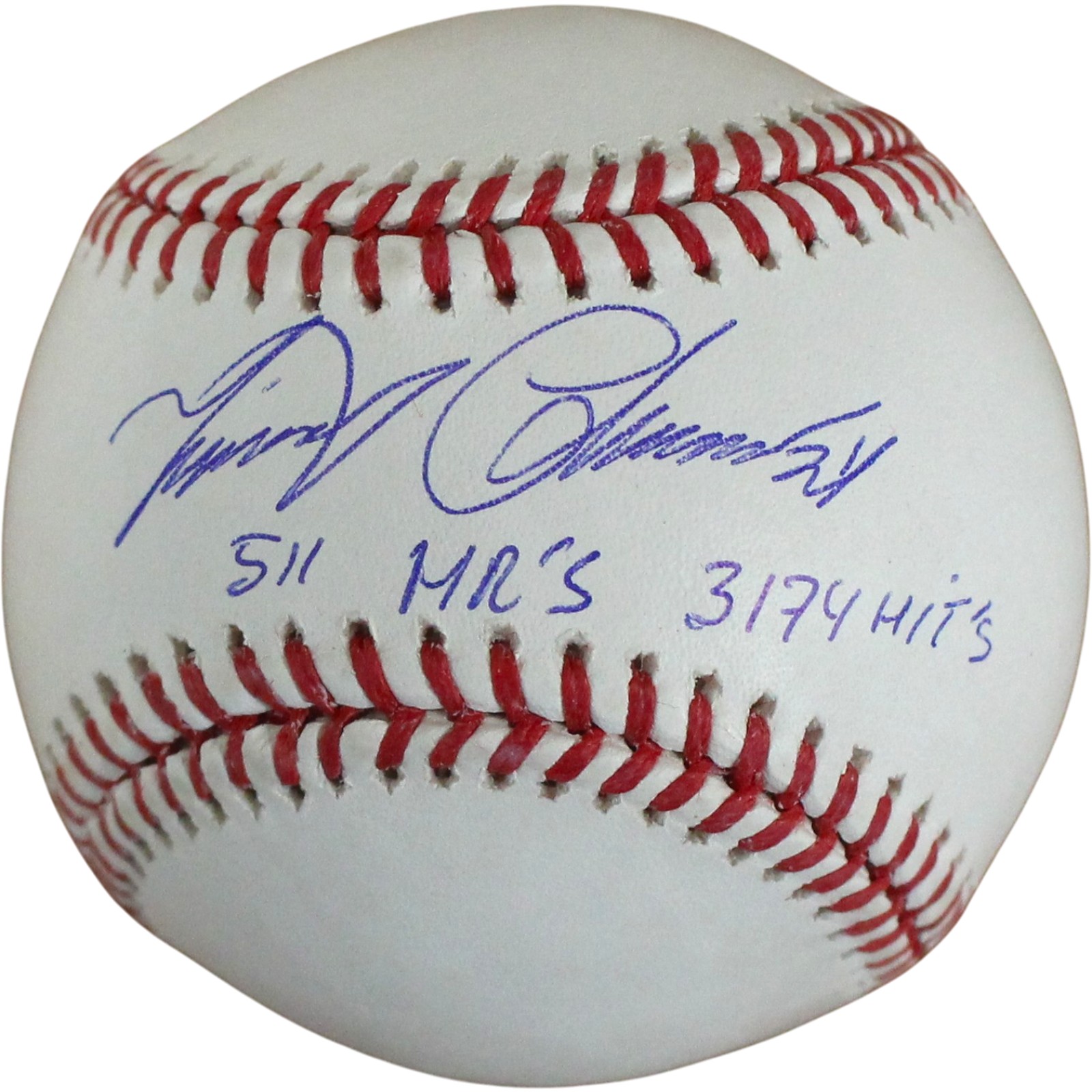 Miguel Cabrera Signed Detroit Tigers OML Baseball 511 HR 3714 Hits Beckett 54637