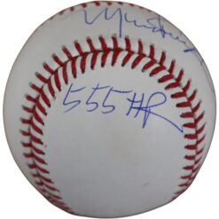 Manny Ramirez Autographed Boston Red Sox OML Baseball 555 HR Beckett 54636