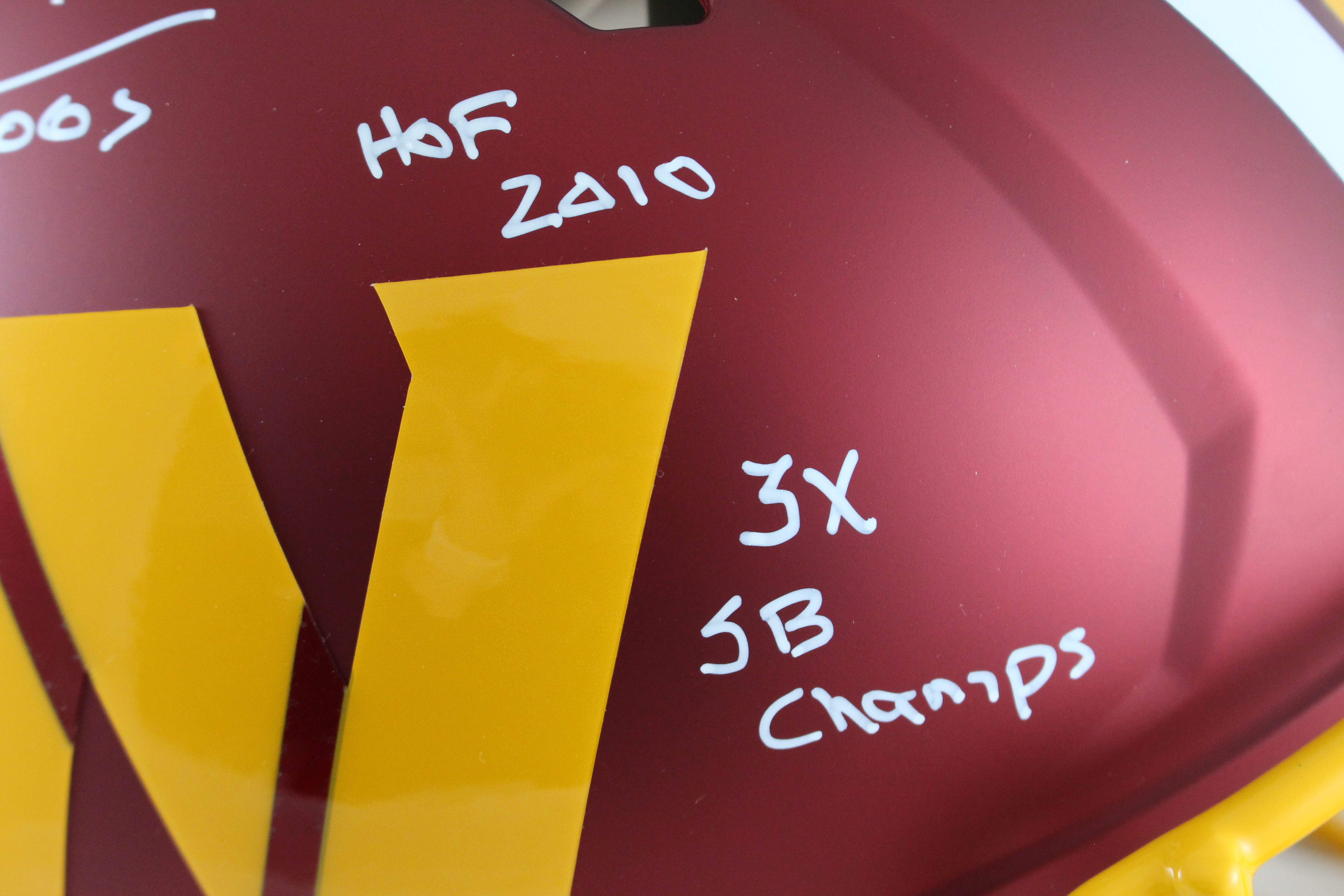 Russ Grimm Signed Washington Commanders Pro 25 Alt Helmet 3 insc Beckett 54595 3 Russ Grimm Signed Washington Commanders Pro 25 Alt Helmet 3 insc Beckett 54595