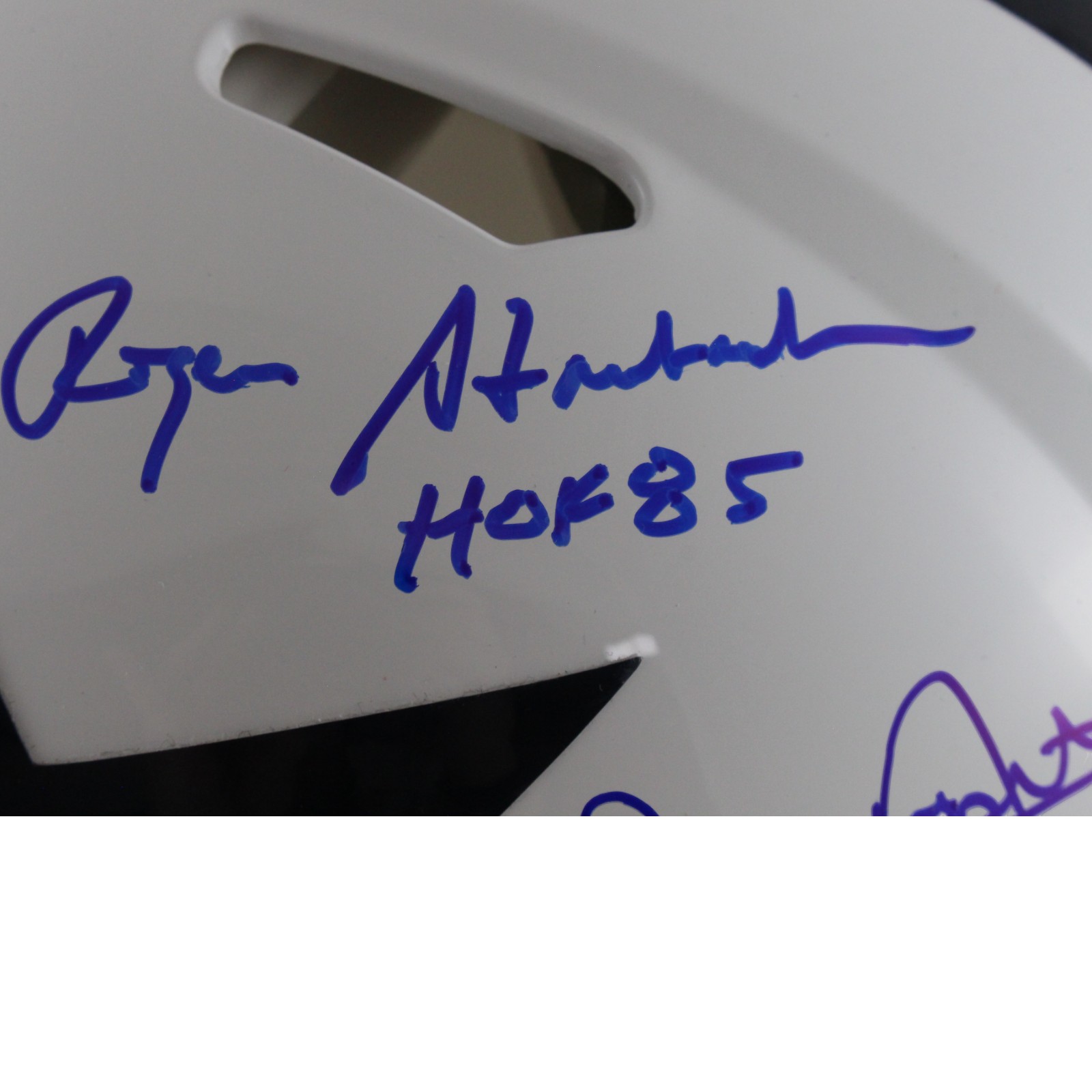 Staubach Dorsett Pearson Signed Dallas Cowboys Authentic TB Helmet Beckett 54600 3 Staubach Dorsett Pearson Signed Dallas Cowboys Authentic TB Helmet Beckett 54600