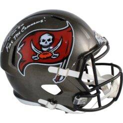 Mike Alstott Signed Tampa Bay Buccaneers F/S Helmet TB Cannons  Beckett 54593