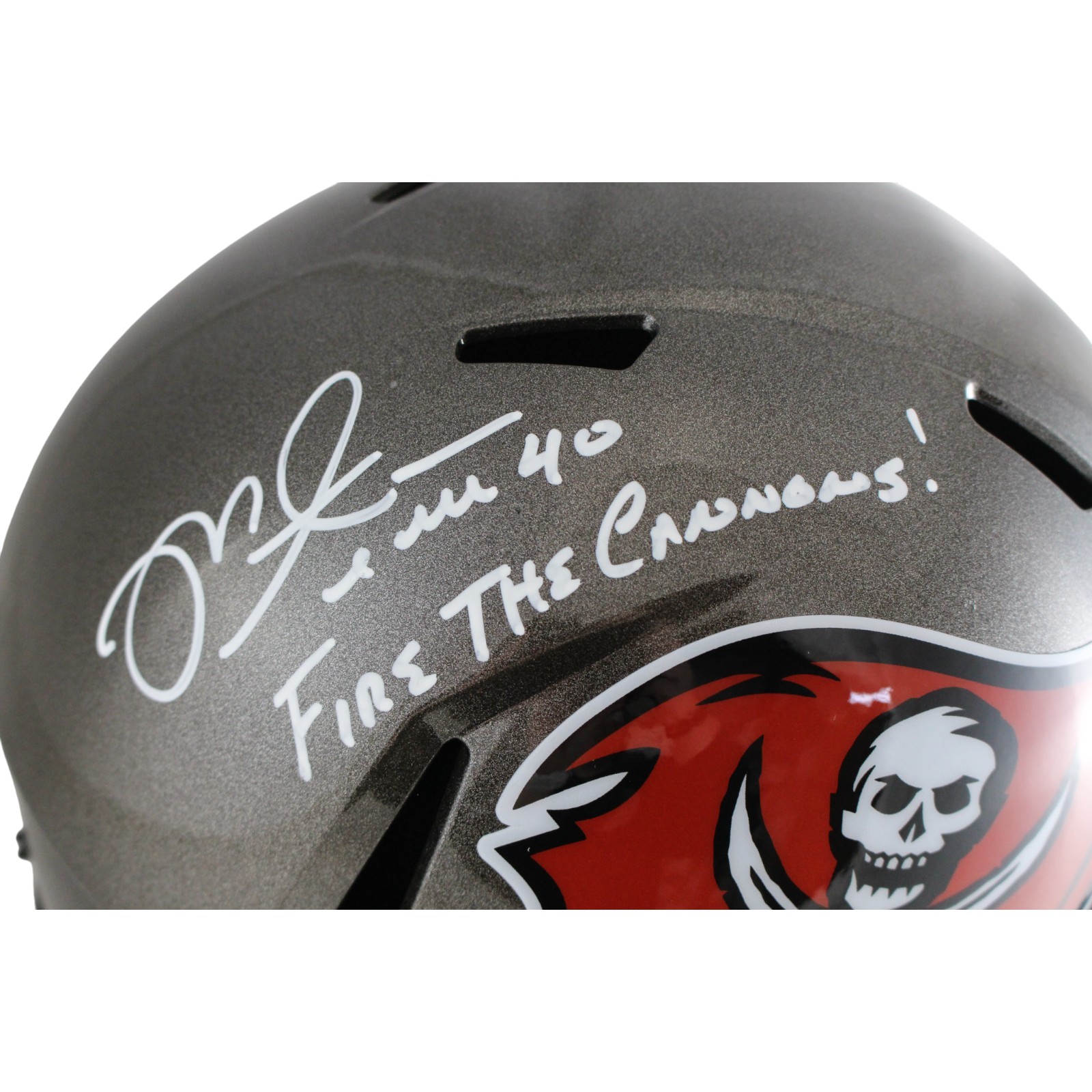 Mike Alstott Signed Tampa Bay Buccaneers F/S Helmet TB Cannons Beckett 54593 2 Mike Alstott Signed Tampa Bay Buccaneers F/S Helmet TB Cannons Beckett 54593