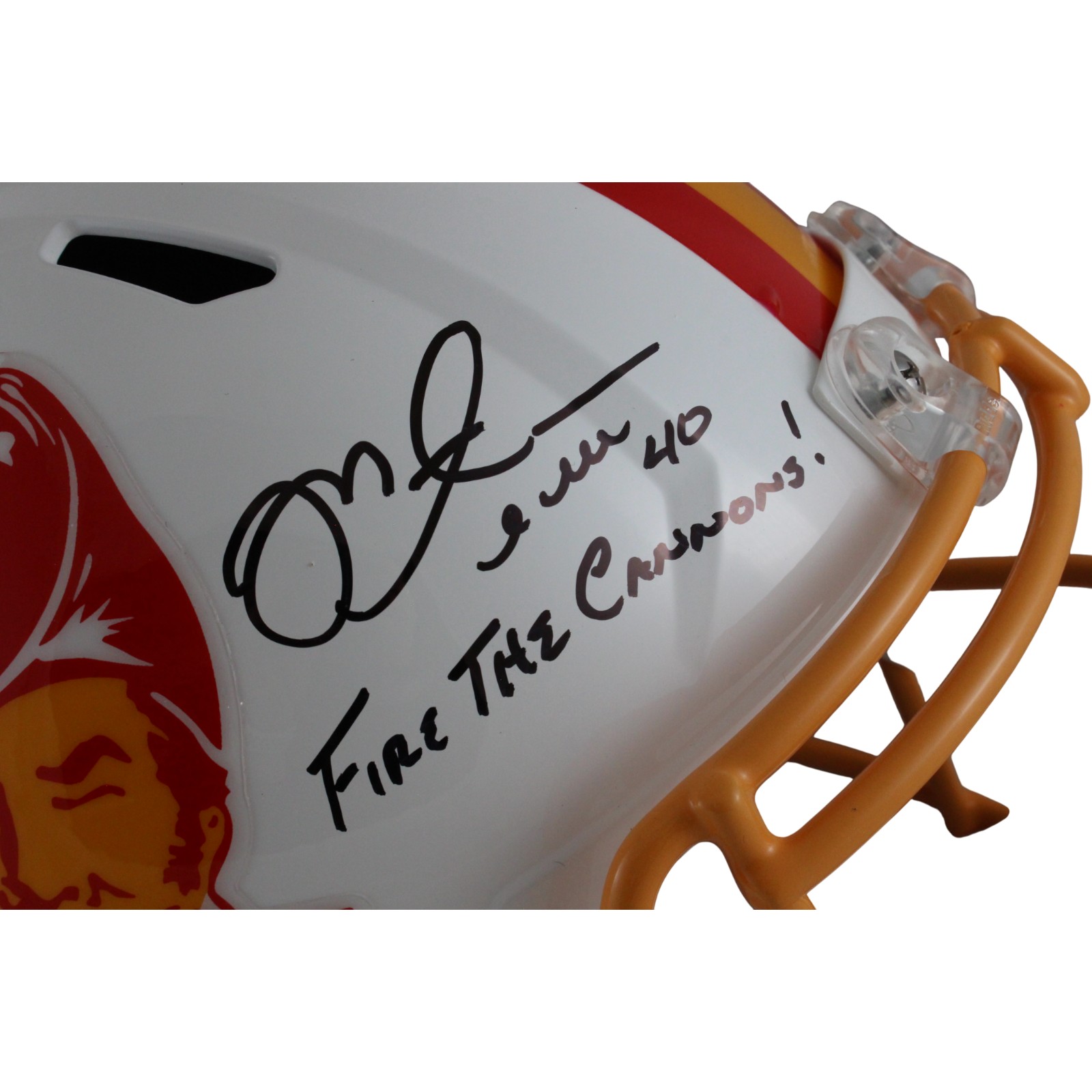Mike Alstott Signed Tampa Bay Buccaneers F/S Helmet TB Cannons Beckett 54601 2 Mike Alstott Signed Tampa Bay Buccaneers F/S Helmet TB Cannons Beckett 54601