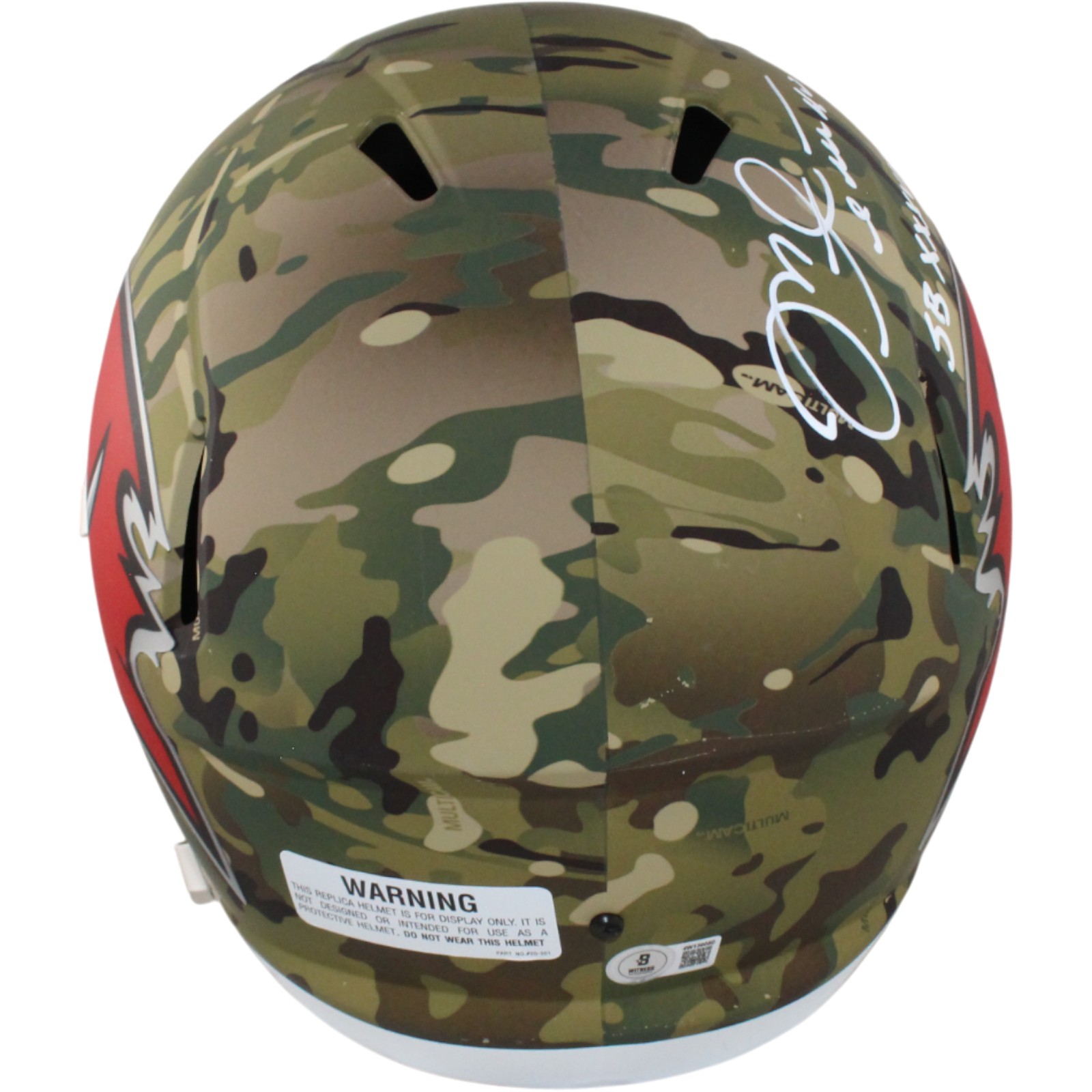 Mike Alstott Signed Tampa Bay Buccaneers F/S Helmet Camo SB Champs Beckett 54610 3 Mike Alstott Signed Tampa Bay Buccaneers F/S Helmet Camo SB Champs Beckett 54610