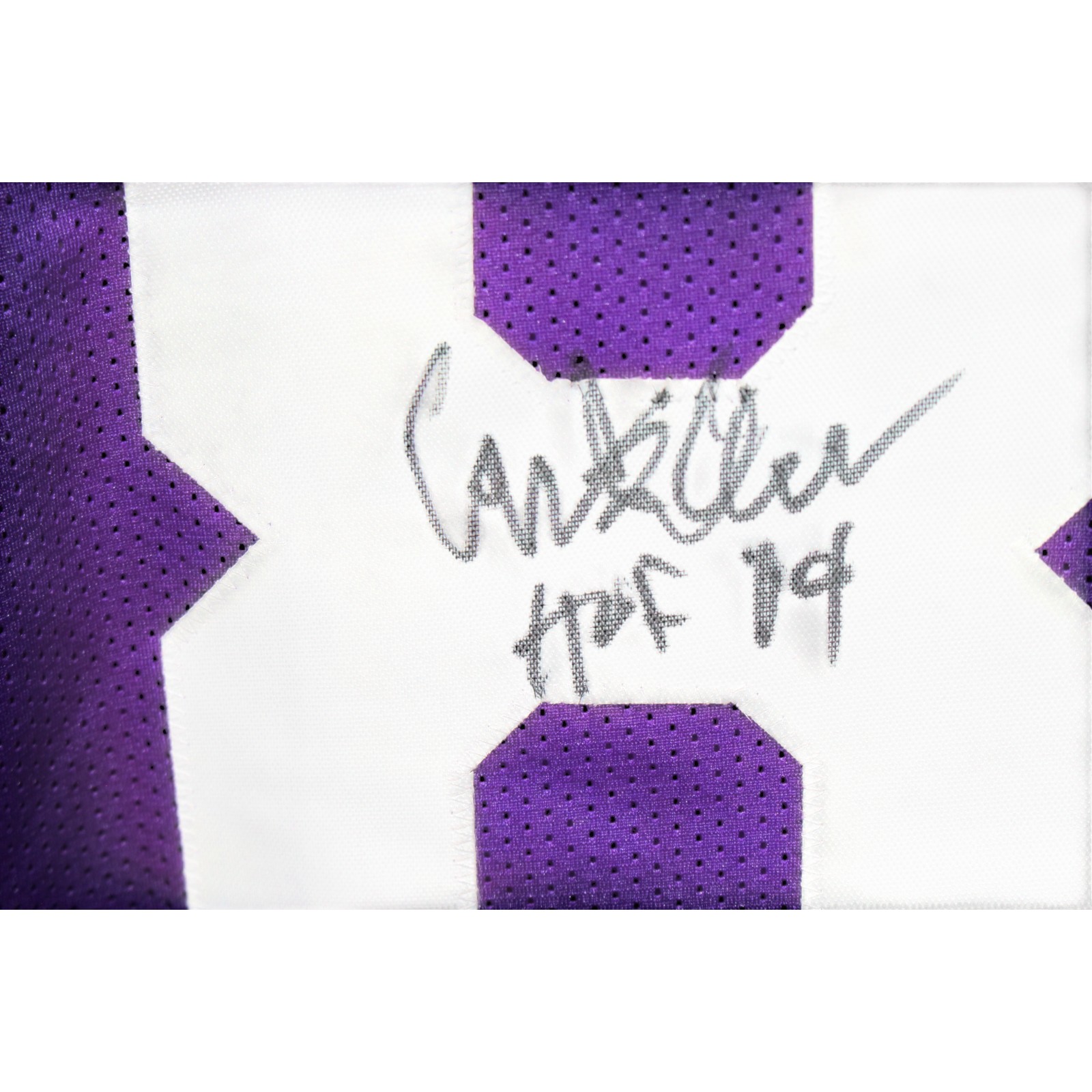 Carl Eller Autographed Pro Style Size XL Purple Jersey HOF Beckett Witness 54624