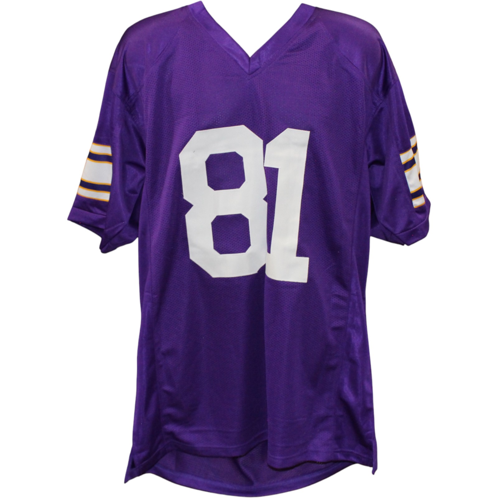 Carl Eller Autographed Pro Style Size XL Purple Jersey HOF Beckett Witness 54624 4 Carl Eller Autographed Pro Style Size XL Purple Jersey HOF Beckett Witness 54624