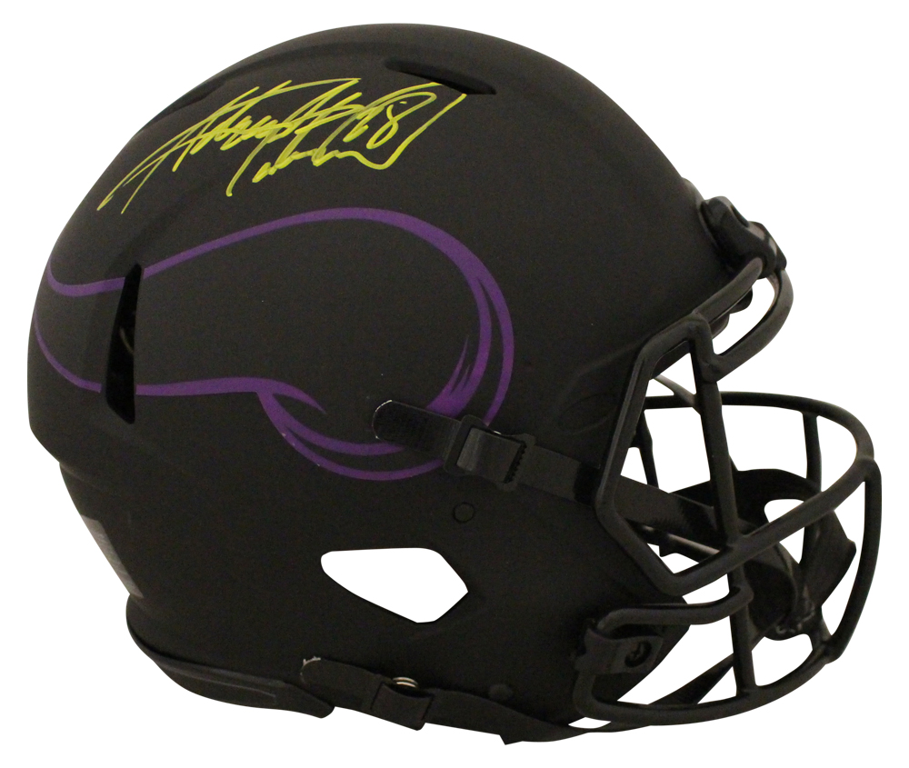 Adrian Peterson Signed Minnesota Vikings Authentic Eclipse Helmet BAS 29351