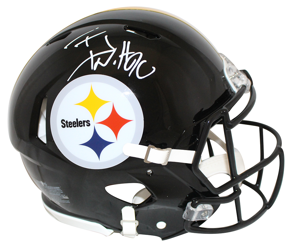 TJ Watt Autographed Pittsburgh Steelers Authentic Speed Helmet BAS 29598
