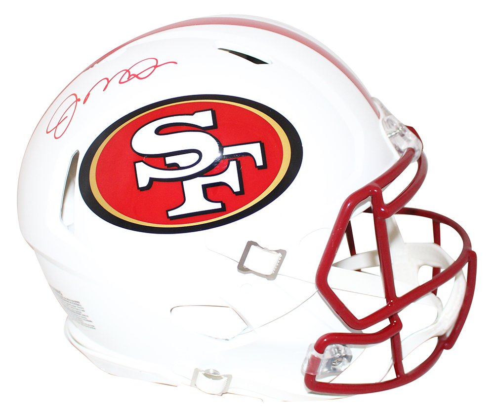 Joe Montana Signed San Francisco 49ers Authentic Flat White Helmet JSA 29625