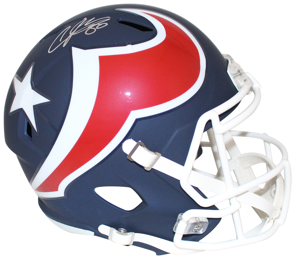 Andre Johnson Autographed/Signed Houston Texans F/S AMP Helmet JSA 29357