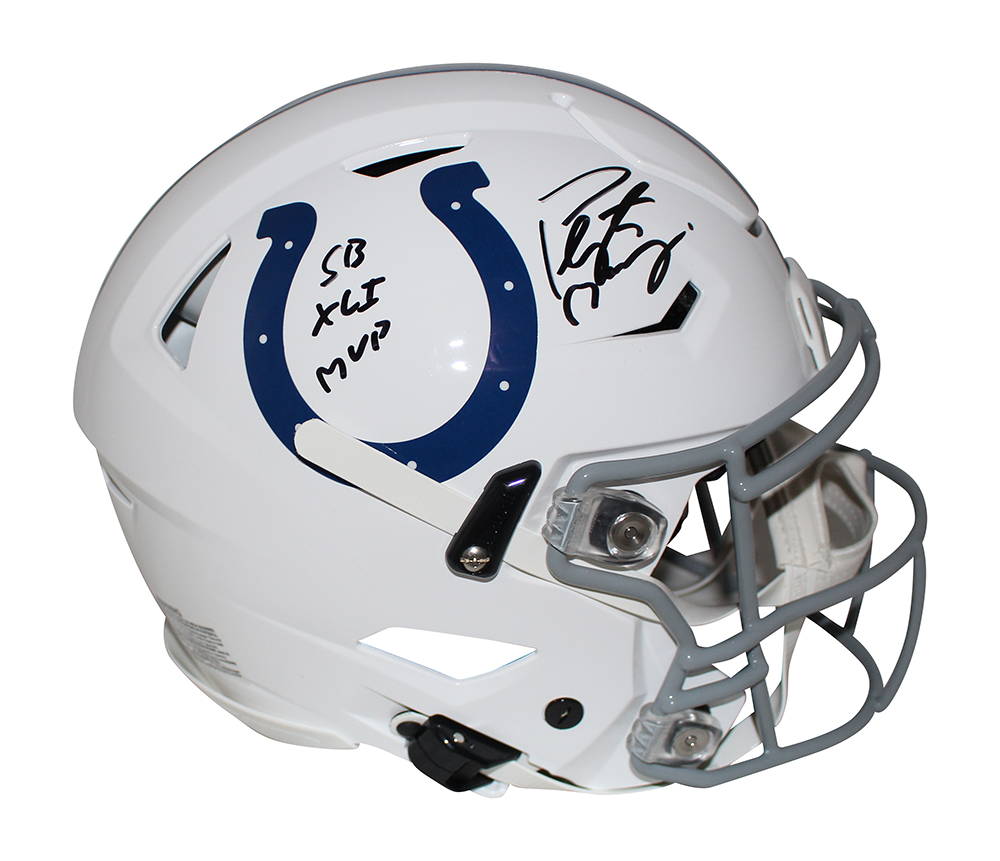 Peyton Manning Signed Indianapolis Colts Authentic Speed Flex Helmet FAN 29848