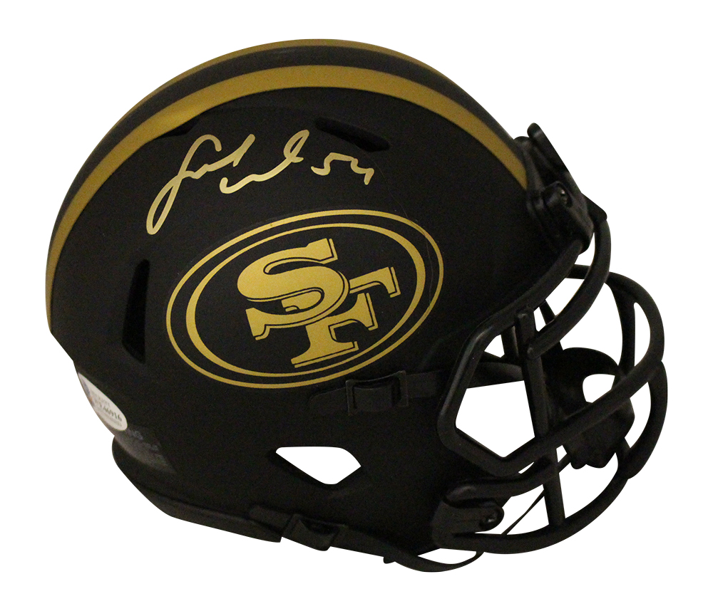 Fred Warner Autographed San Francisco 49ers Eclipse Mini Helmet BAS 29869