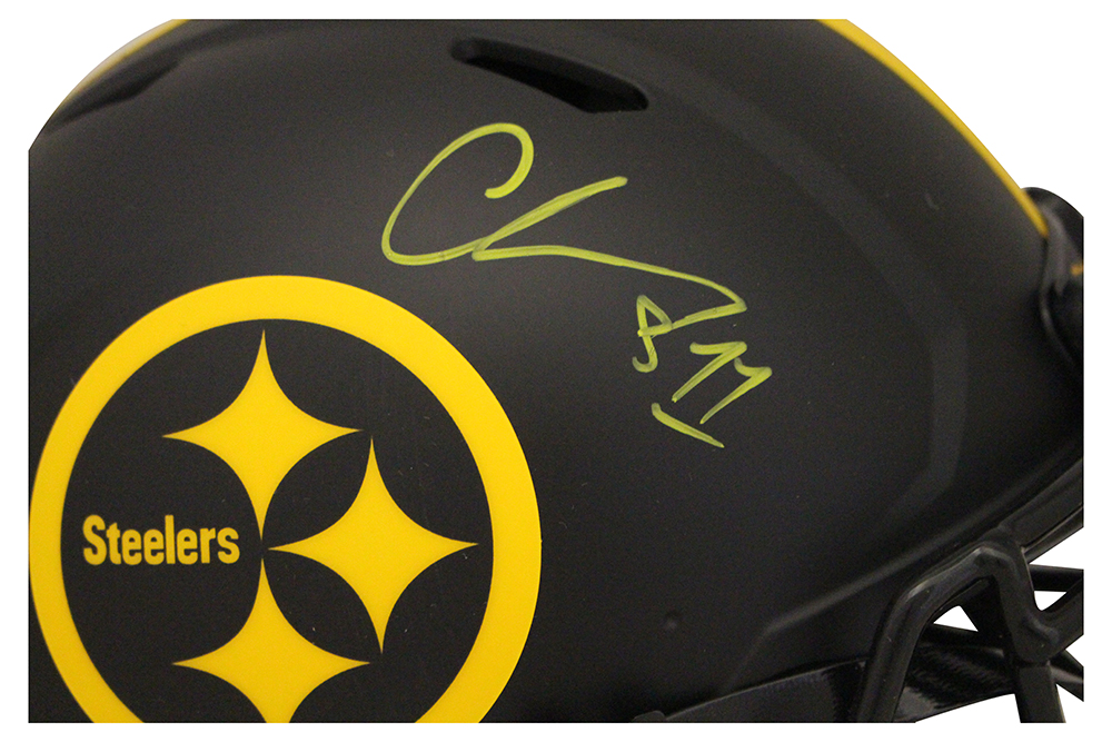 Chase Claypool Signed Pittsburgh Steelers Authentic Eclipse Helmet BAS 29370