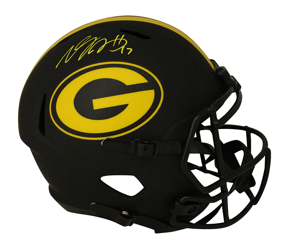 Davante Adams Autographed Green Bay Packers F/S Speed Eclipse Helmet JSA 29926