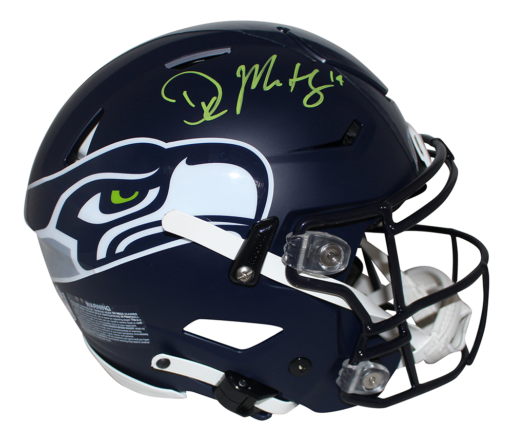 DK Metcalf Autographed Seattle Seahawks Authentic Speed Flex Helmet BAS 29975