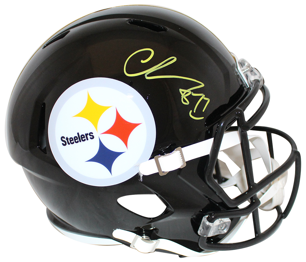 Chase Claypool Autographed Pittsburgh Steelers F/S Speed Helmet BAS 29372