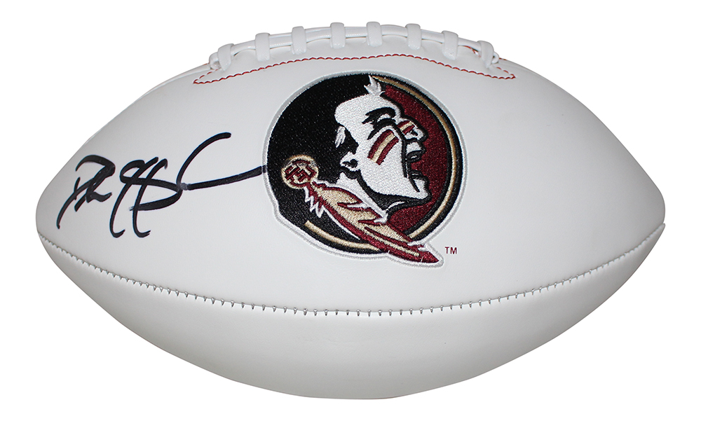 Deion Sanders Autographed Florida State Seminoles Logo Football BAS 29985