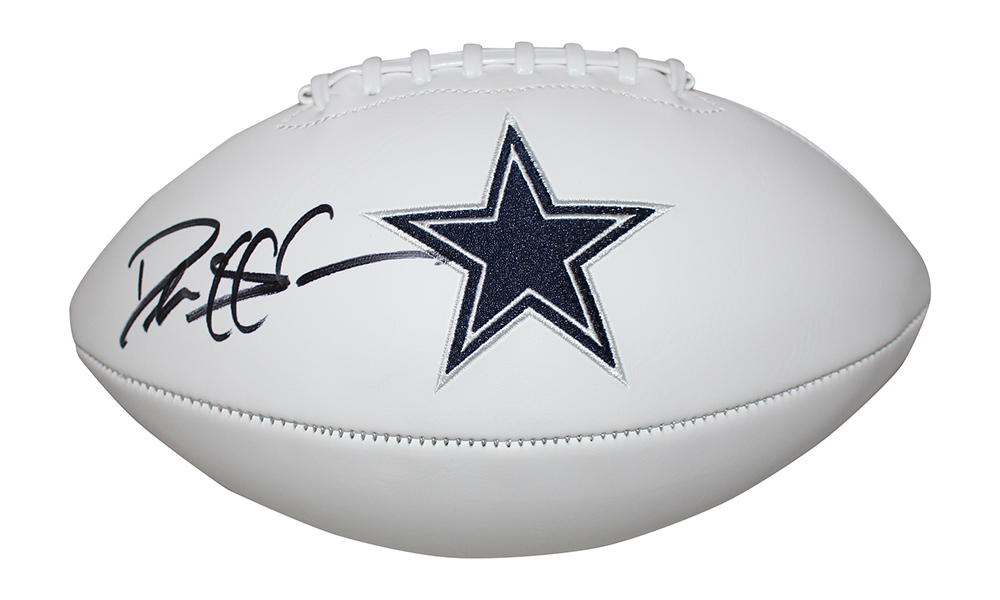 Deion Sanders Autographed/Signed Dallas Cowboys Logo Football BAS 29986