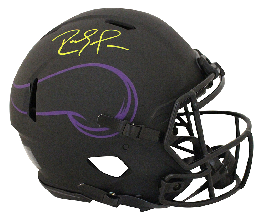 Randy Moss Signed Minnesota Vikings Authentic Eclipse Speed Helmet BAS 30000