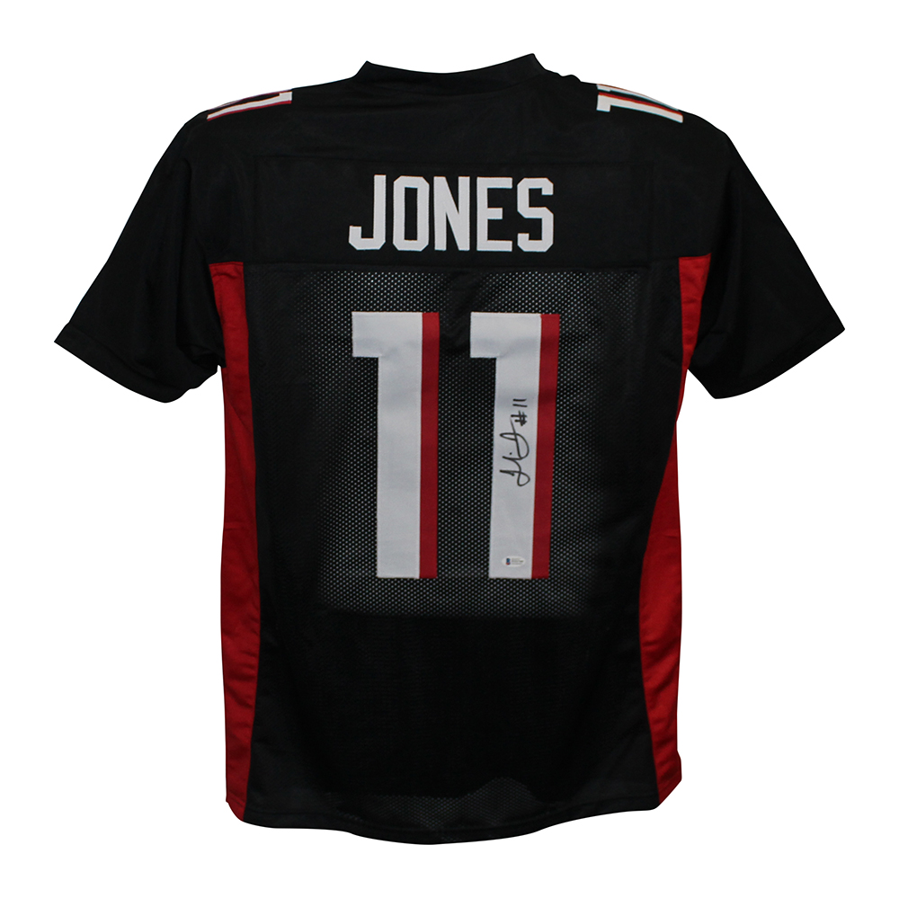 Julio Jones Autographed/Signed Pro Style Black XL Jersey BAS 30003