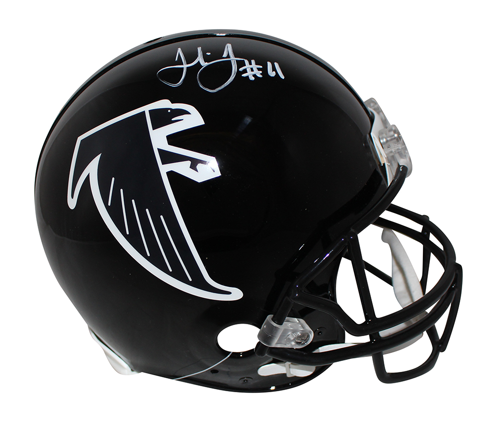 Julio Jones Autographed Atlanta Falcons Authentic 1990-02 Helmet BAS 30013