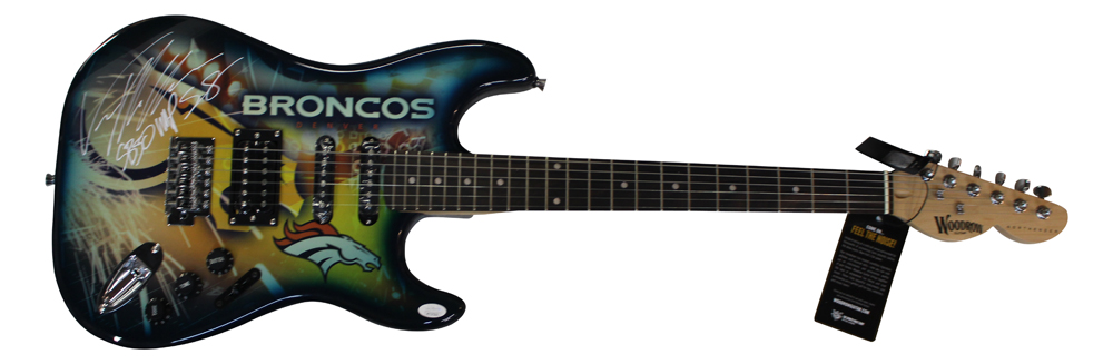 Von Miller Autographed Denver Broncos Woodrow Electric Guitar LE JSA 30040