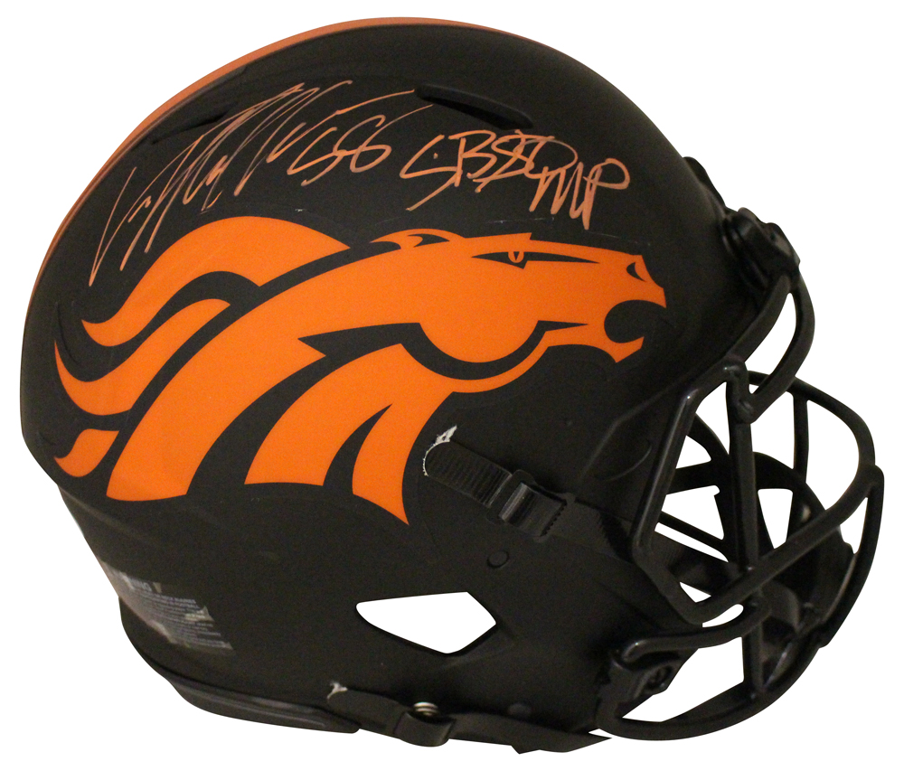 Von Miller Autographed Denver Broncos Authentic Eclipse Helmet SB MVP JSA 30043