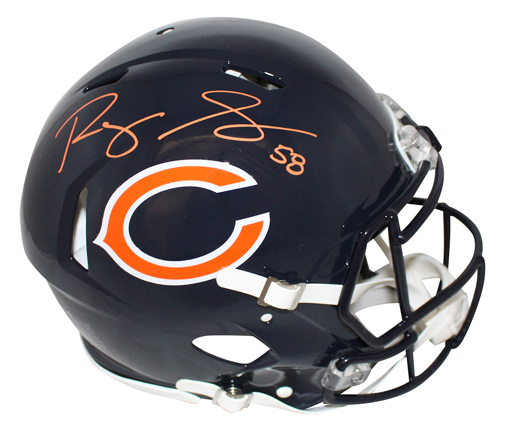 Roquan Smith Autographed Chicago Bears Authentic Speed Helmet BAS 30062