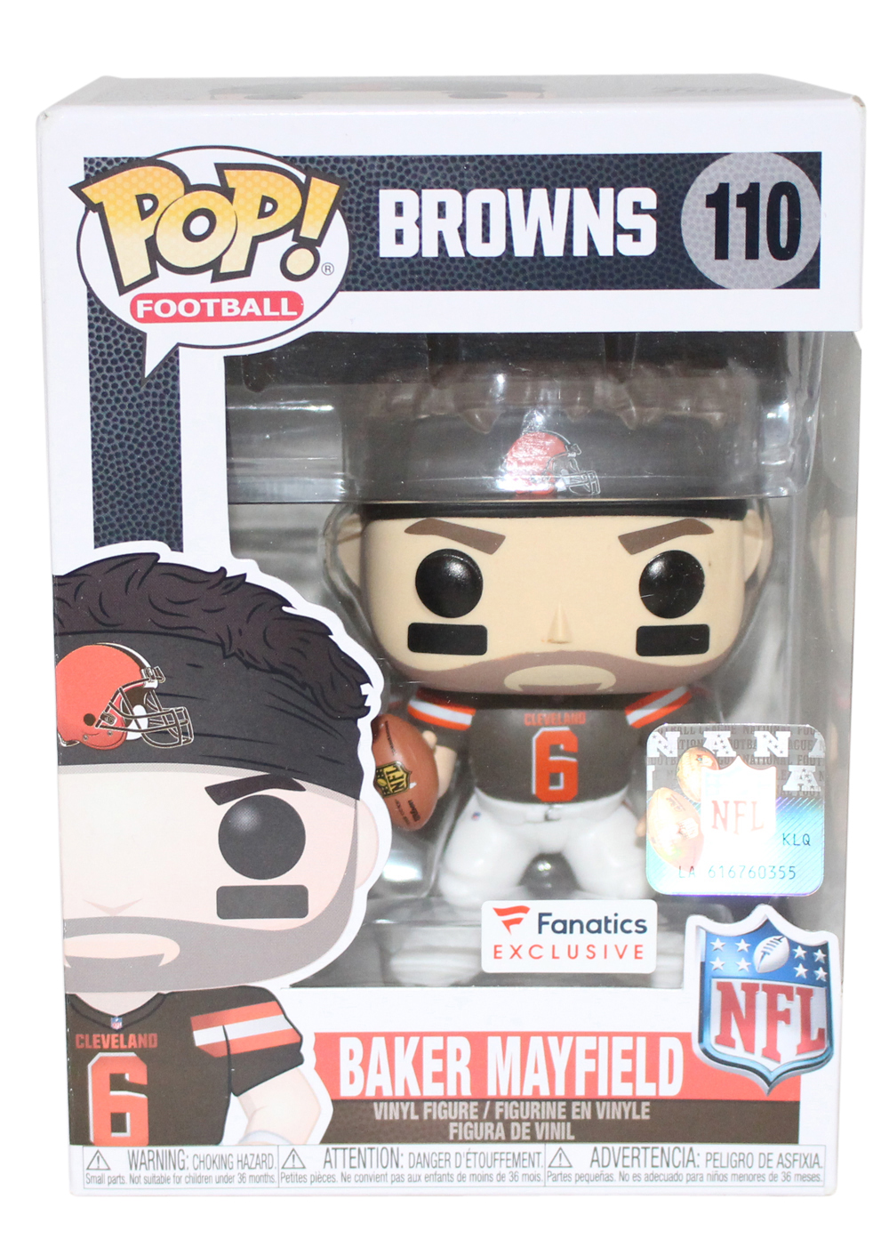 Baker Mayfield Cleveland Browns NFL Funko Pop #110 Fanatics Exclusive 30090