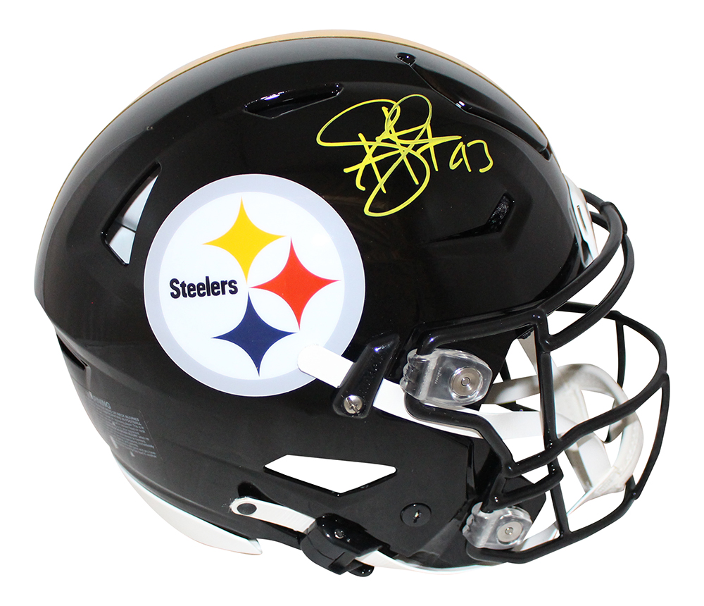 Troy Polamalu Signed Pittsburgh Steelers Authentic Speed Flex Helmet BAS 30341