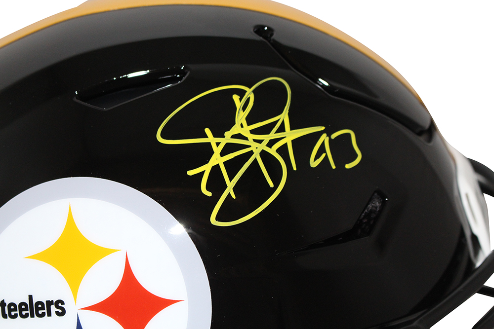 Troy Polamalu Signed Pittsburgh Steelers Authentic Speed Flex Helmet BAS 30341