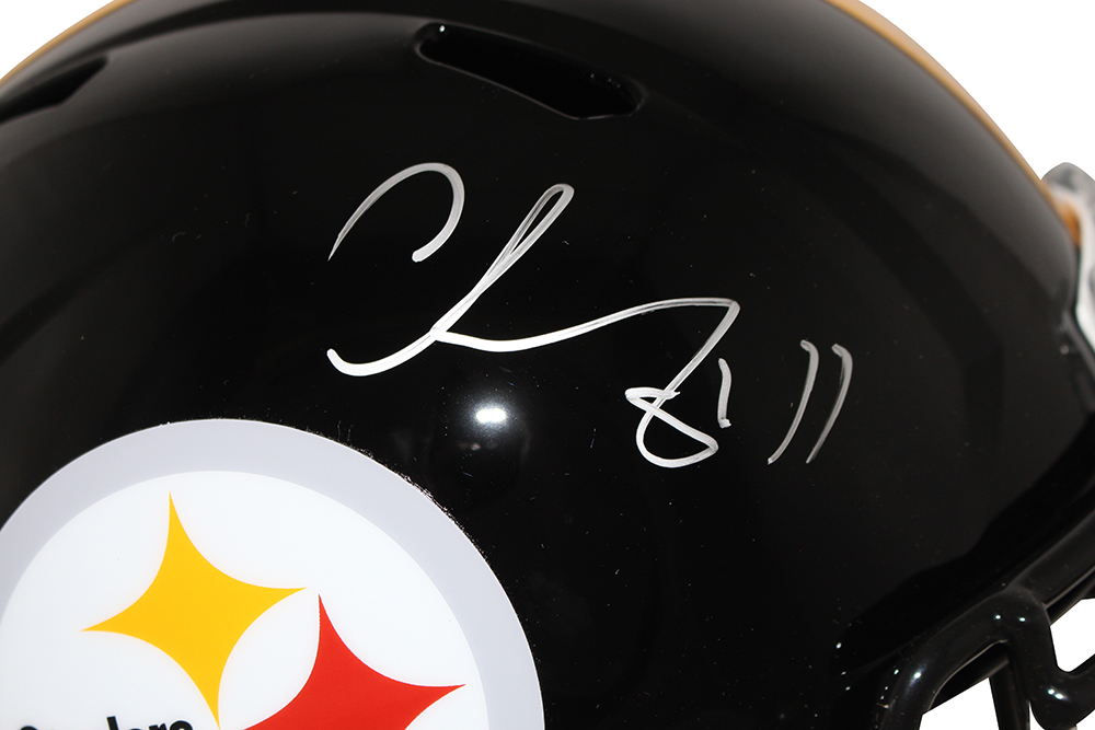 Chase Claypool Autographed Pittsburgh Steelers F/S Speed Helmet BAS 30346