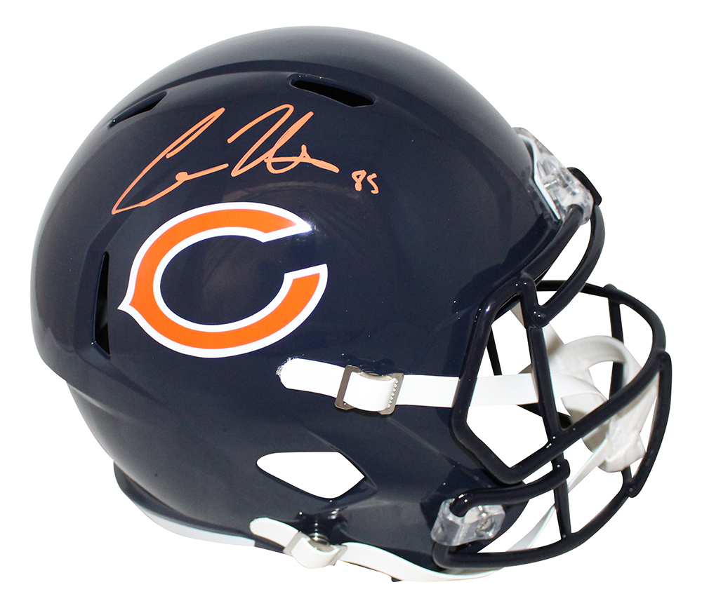 Cole Kmet Autographed/Signed Chicago Bears F/S Speed Helmet BAS 30363