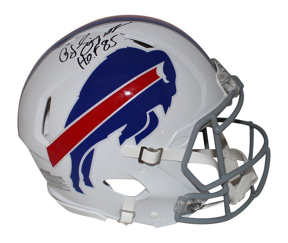 O.J. Simpson Autographed Buffalo Bills Authentic Speed Helmet HOF JSA 30377