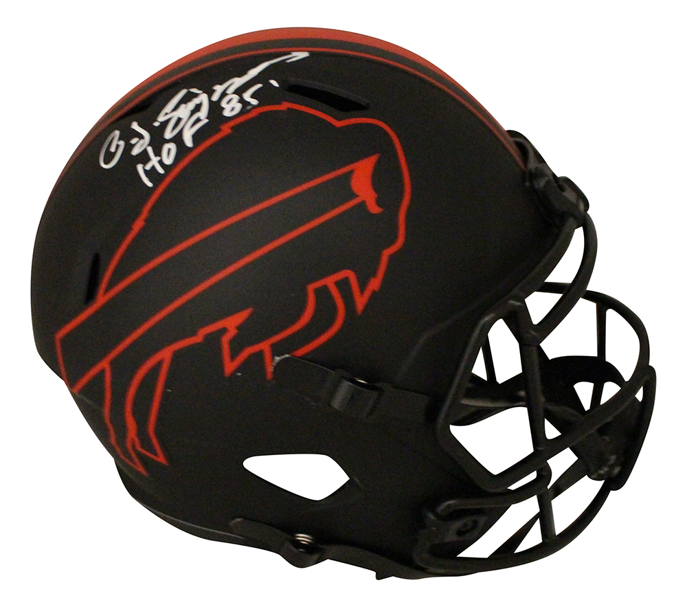 O.J. Simpson Autographed Buffalo Bills F/S Eclipse Speed Helmet HOF JSA 30381