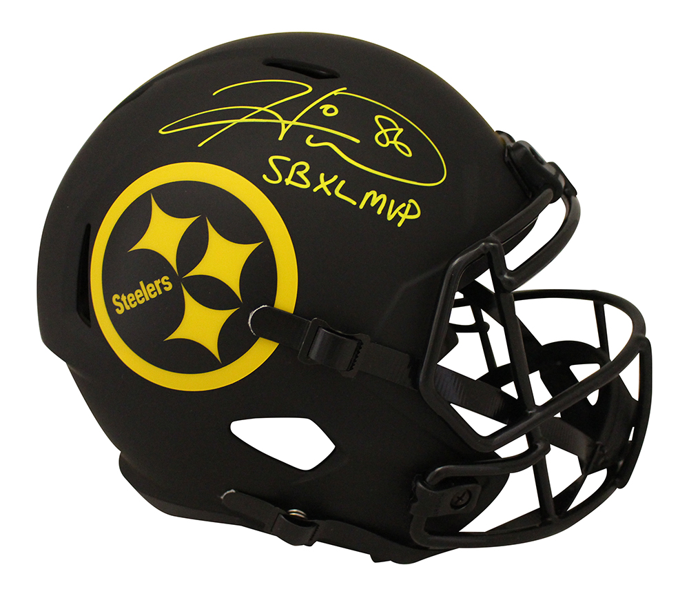 Hines Ward Signed Pittsburgh Steelers F/S Eclipse Helmet SB MVP BAS 30398