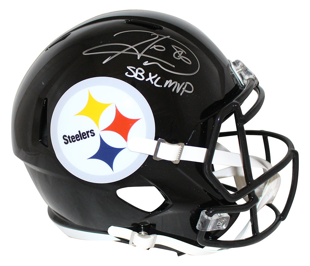Hines Ward Signed Pittsburgh Steelers F/S Speed Helmet SB MVP BAS 30399