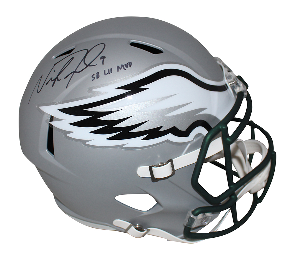 Nick Foles Autographed/Signed Philadelphia Eagles F/S Blaze Helmet FAN 30428