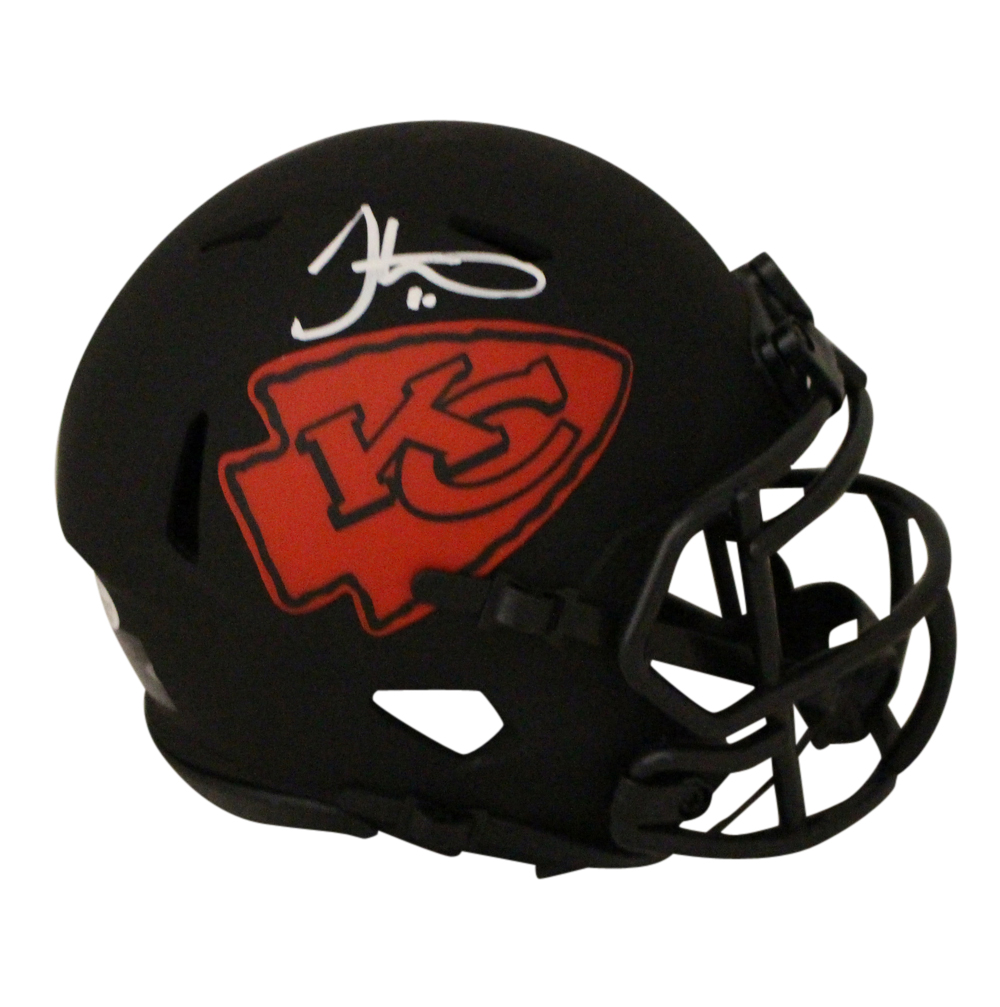 Tyreek Hill Autographed/Signed Kansas City Chiefs Eclipse Mini Helmet BAS 30430