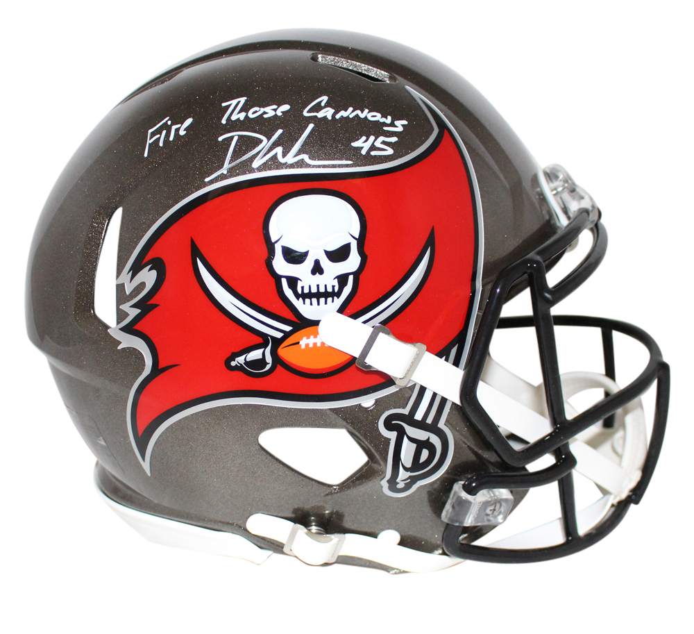 Devin White Signed Tampa Bay Buccaneeers Authentic Speed Helmet BAS 30438